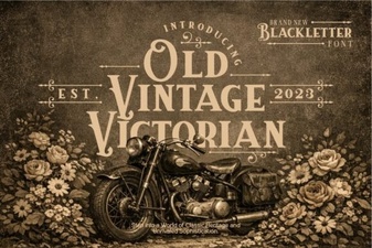Vintage Victorian Fonts for Classic Designs