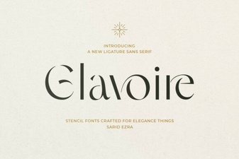Glavoire: a Creative Font for Modern Design Projects