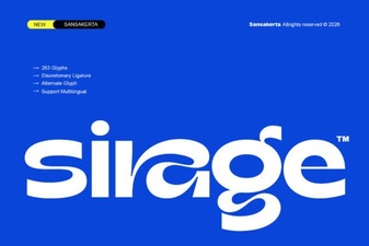 Sirage Font: a Contemporary Design Toolkit