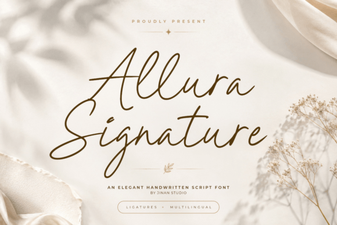 Elevate Projects with the Allura Signature Font