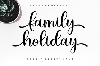 Fonts for Family Holiday Cards & Crafts