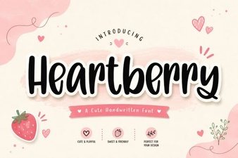 Heartberry Font: Playful Designs & Creative Projects