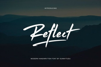 Reflect: Using Handwritten Fonts in Design Projects