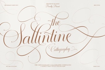 Explore the Sallintine Font for Creative Designs