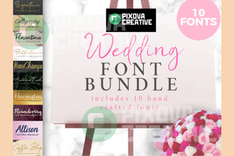 Wedding Font Bundles for Creative Projects